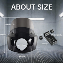 11/15 inch Motorcycle Front Fairing Road Warrior Fairing For Harley Softail Street Bob FXBB 2018-24 Standard Softail FXST 2018-2021