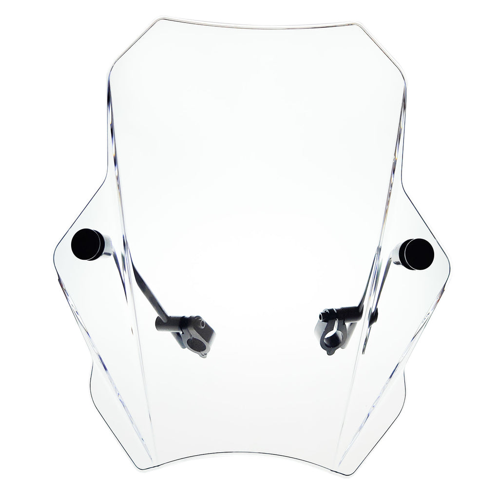 15" Motorcycle Windshield Universal For Harley Davidson Honda Kawasaki Suzuki Triumph Yamaha Indian Victory
