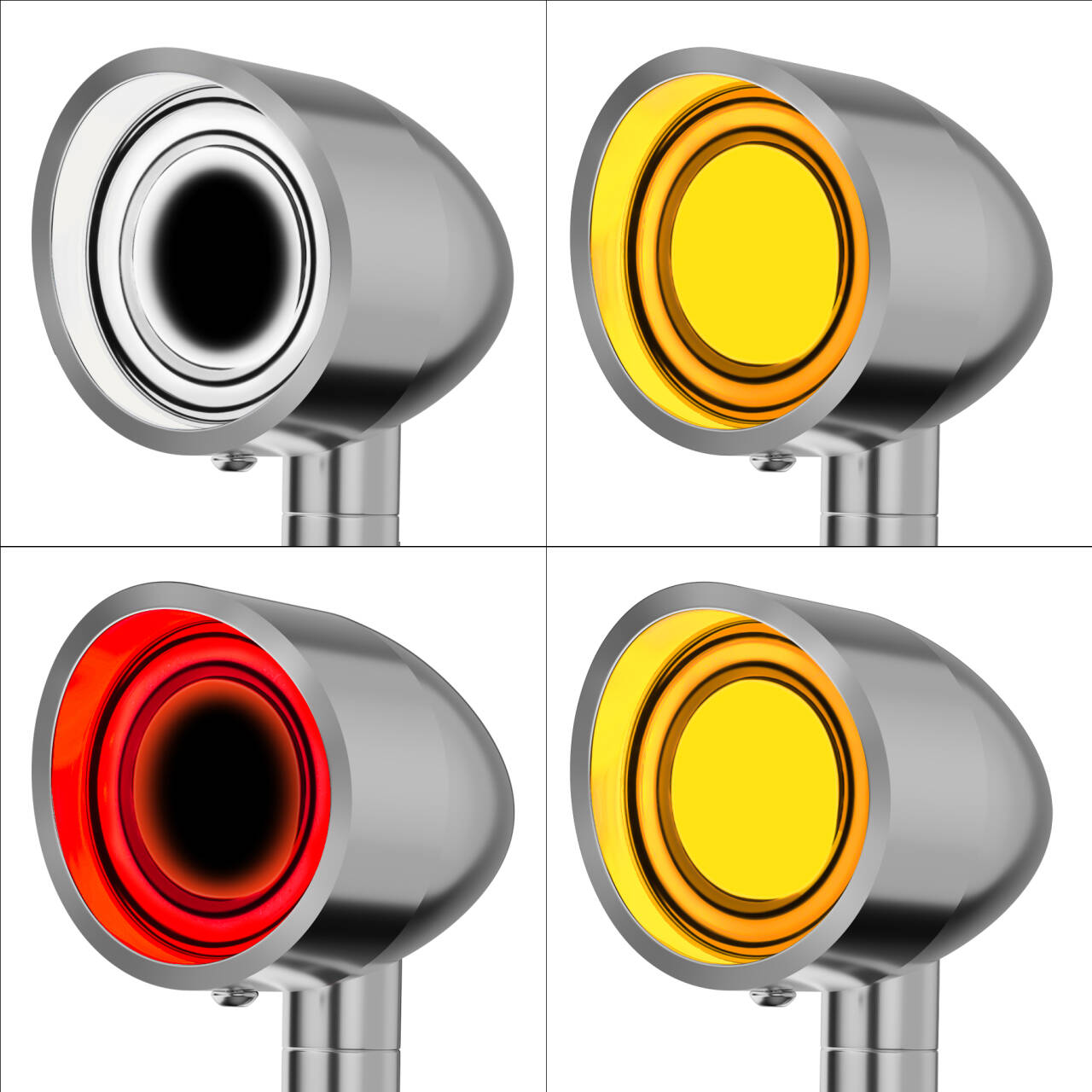 Motorcycle LED Bullet Turn Signals Front Rear Indicator