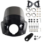 Motorcycle Fairing with 11in/15in Windshield Mounting Kit for Harley Sportster 1100 1200 Iron 883 HD Dyna