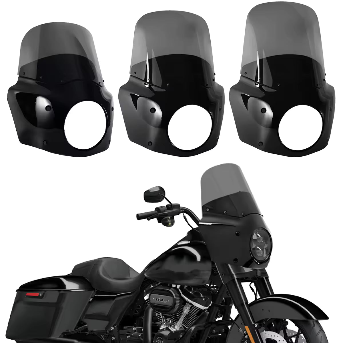 11/15" Motorcycle Front Fairing For Road Warrior Fairing For Harley Dyna 06-17 Main image
