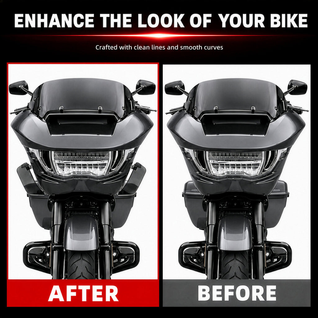 Wind Air Deflector Fairing Side Wings for Harley Road Glide 2024+, Windshield Deflectors for 2024-2026 CVO Road Glide ST FLTRXSTSE 2024-2026 Road Glide FLTRX 2023-2026 CVO Road Glide FLTRXSE