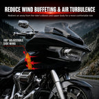 Wind Air Deflector Fairing Side Wings for Harley Road Glide 2024+, Windshield Deflectors for 2024-2026 CVO Road Glide ST FLTRXSTSE 2024-2026 Road Glide FLTRX 2023-2026 CVO Road Glide FLTRXSE