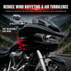 Wind Air Deflector Fairing Side Wings for Harley Road Glide 2024+, Windshield Deflectors for 2024-2026 CVO Road Glide ST FLTRXSTSE 2024-2026 Road Glide FLTRX 2023-2026 CVO Road Glide FLTRXSE