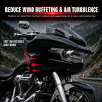 Wind Air Deflector Fairing Side Wings for Harley Road Glide 2024+, Windshield Deflectors for 2024-2026 CVO Road Glide ST FLTRXSTSE 2024-2026 Road Glide FLTRX 2023-2026 CVO Road Glide FLTRXSE